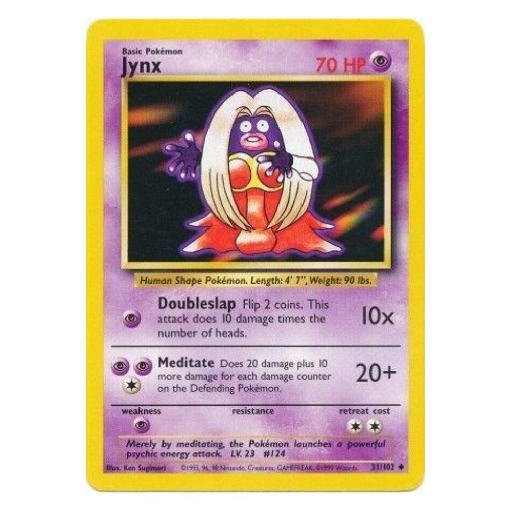 Jynx - 31/102 - Base Set Unlimited - Single