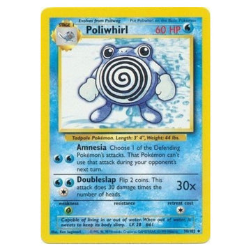 Poliwhirl - 38/102 - Base Set Unlimited - Single