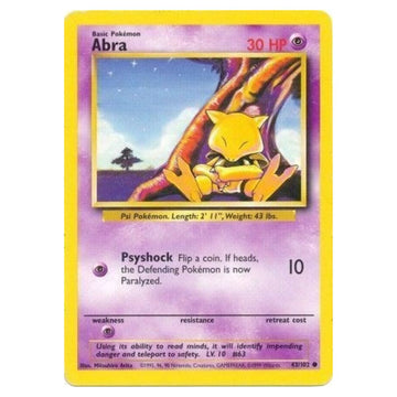 Abra - 43/102 - Base Set Unlimited - Single