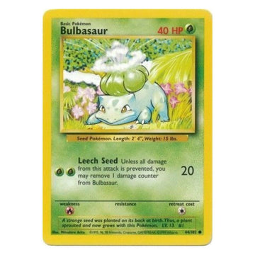 Bulbasaur - 44/102 - Base Set Unlimited - Single