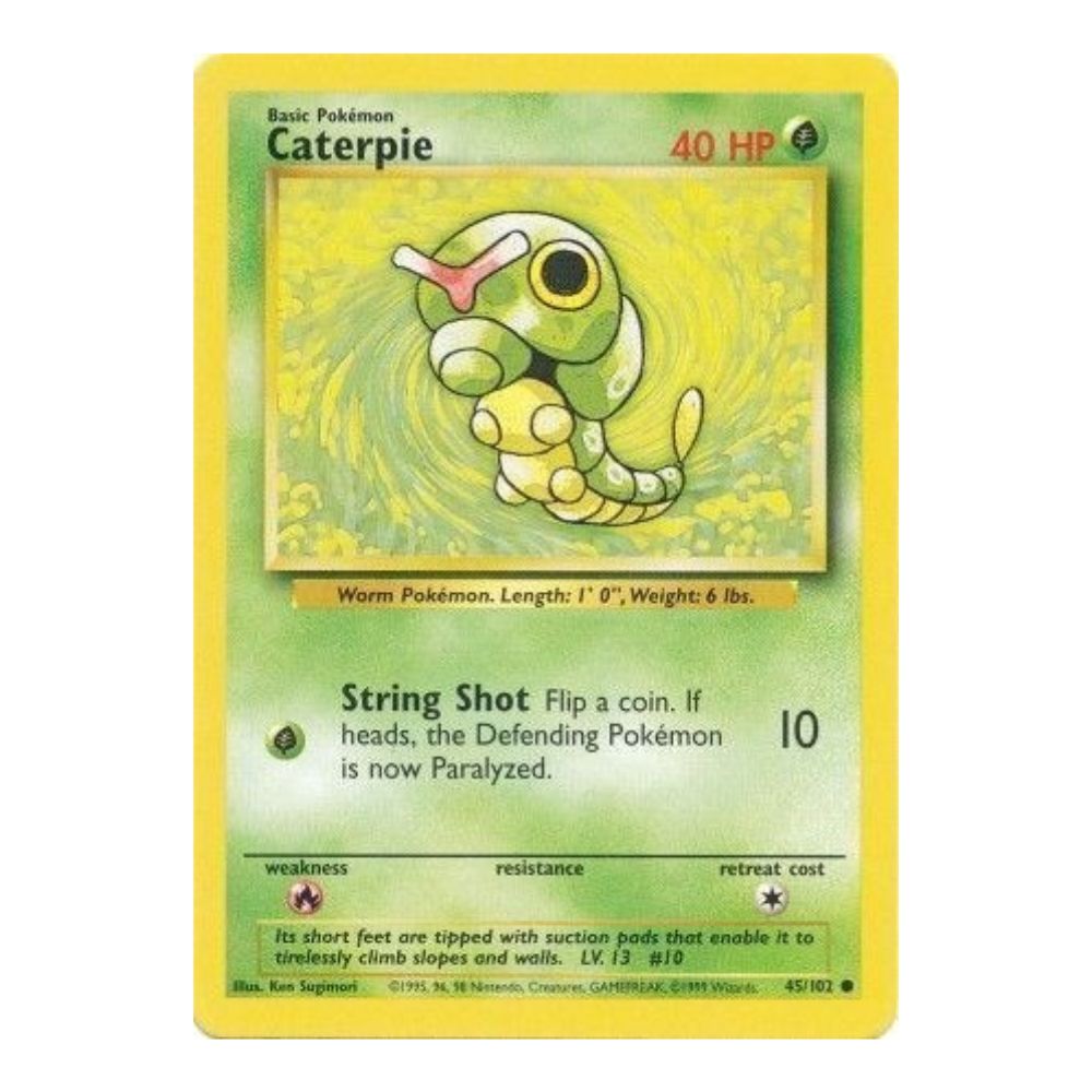 Caterpie - 45/102 - Base Set Unlimited - Single