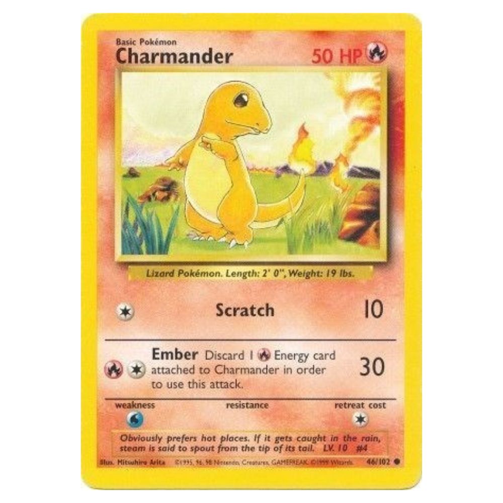 Charmander - 46/102 - Base Set Unlimited - Single