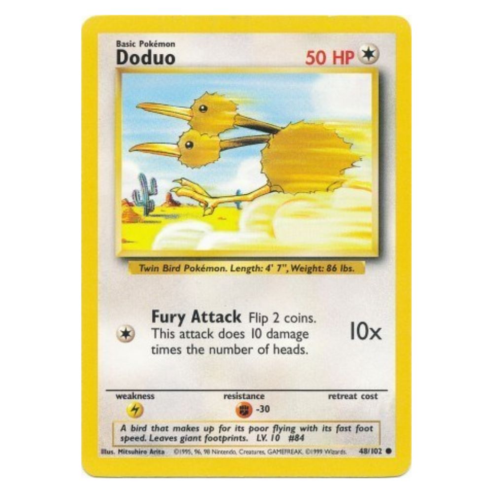 Doduo - 48/102 - Base Set Unlimited - Single