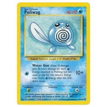 Poliwag - 59/102 - Base Set Unlimited - Single