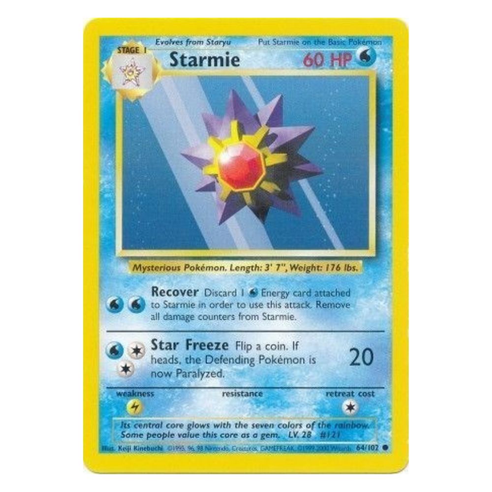 Starmie - 64/102 - Base Set Unlimited - Single