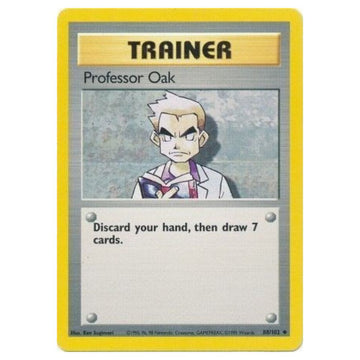 Professor Oak - 88/102 - Base Set Unlimited - Single