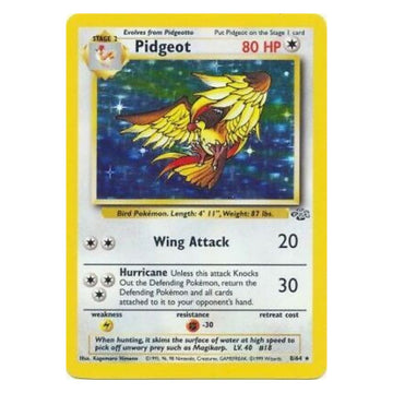 Pidgeot - 8/64 - Jungle Unlimited Holofoil - Single