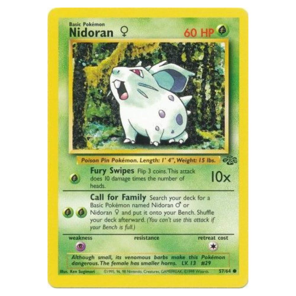 Nidoran F - 57/64 - Jungle Unlimited - Single