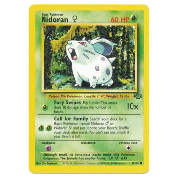 Nidoran F - 57/64 - Jungle Unlimited - Single