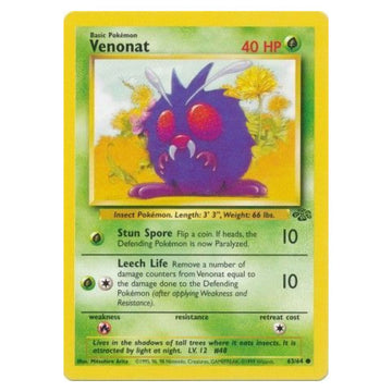 Venonat - 63/64 - Jungle Unlimited - Single