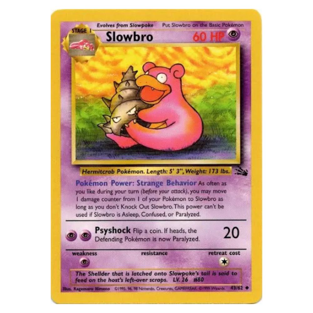 Slowking - 43/62 - Fossil Unlimited - Single