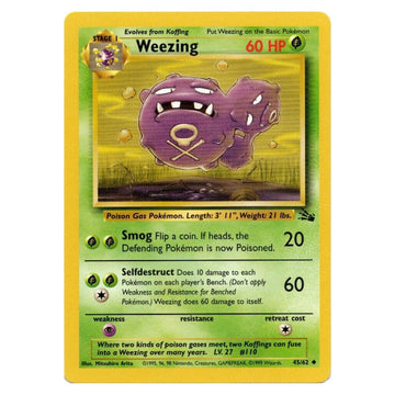 Weezing - 45/62 - Fossil Unlimited - Single