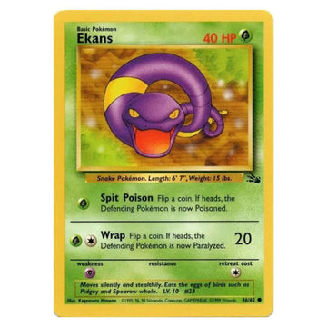 Ekans - 46/62 - Fossil Unlimited - Single