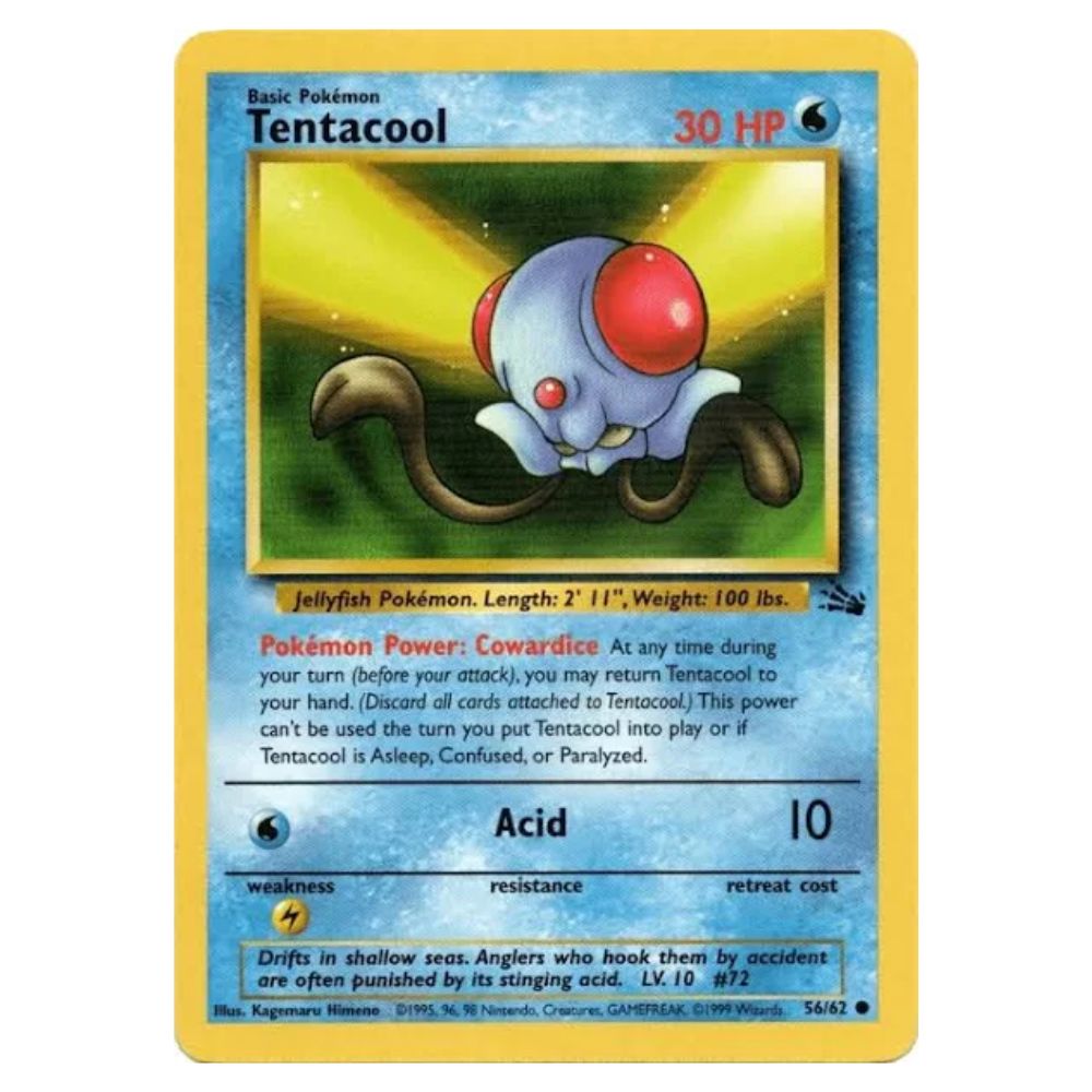 Tentacool - 56/62 - Fossil Unlimited - Single