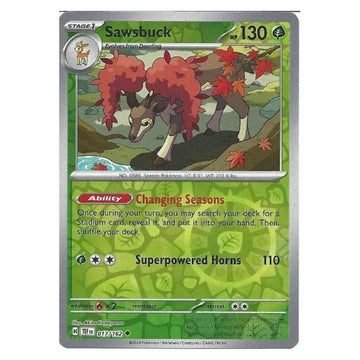 Sawsbuck - 017/162 - Temporal Forces Single Reverse Holofoil