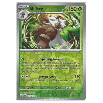 Shiftry - 005/162 - Temporal Forces Single Reverse Holofoil