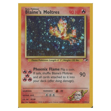 Blaine's Moltres - 001/132 - Gym Heroes Single Holofoil