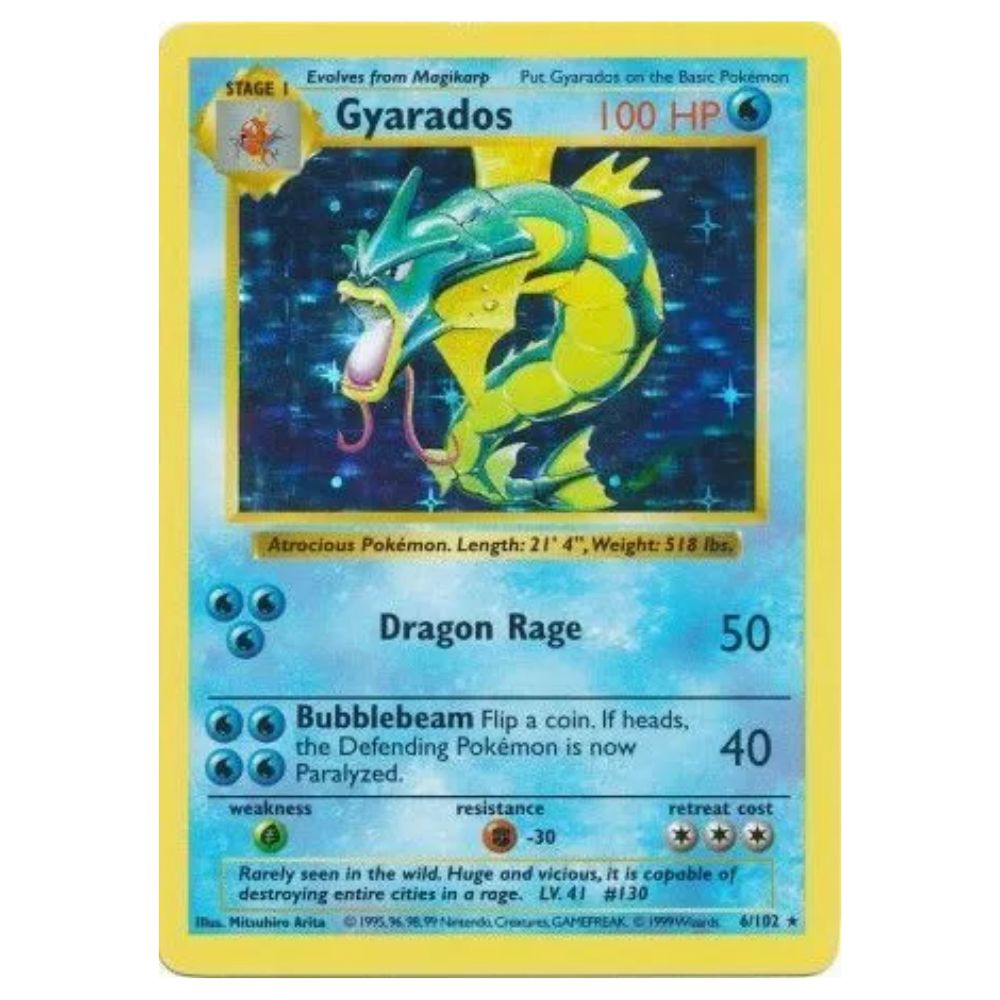 Gyarados - 6/102 - Base Set Shadowless - Single