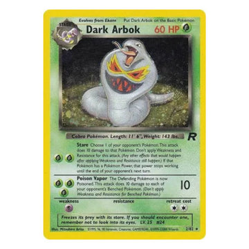 Dark Arbok - 2/82 - Team Rocket - Single