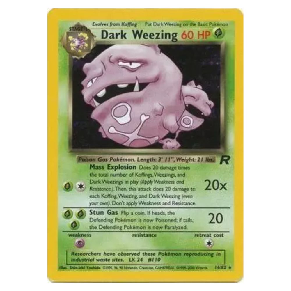 Dark Weezing - 14/82 - Team Rocket - Single