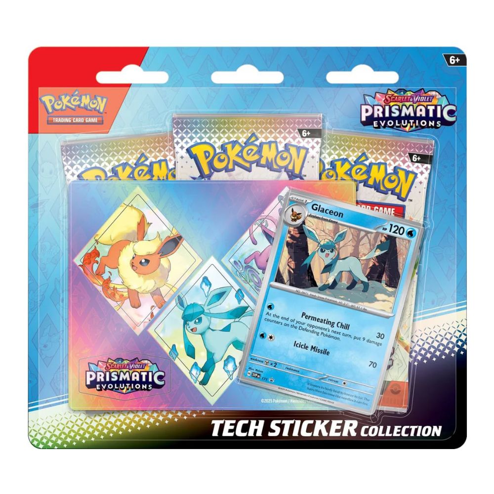 Pokémon Prismatic Evolutions - Tech Sticker Collection PRE ORDER