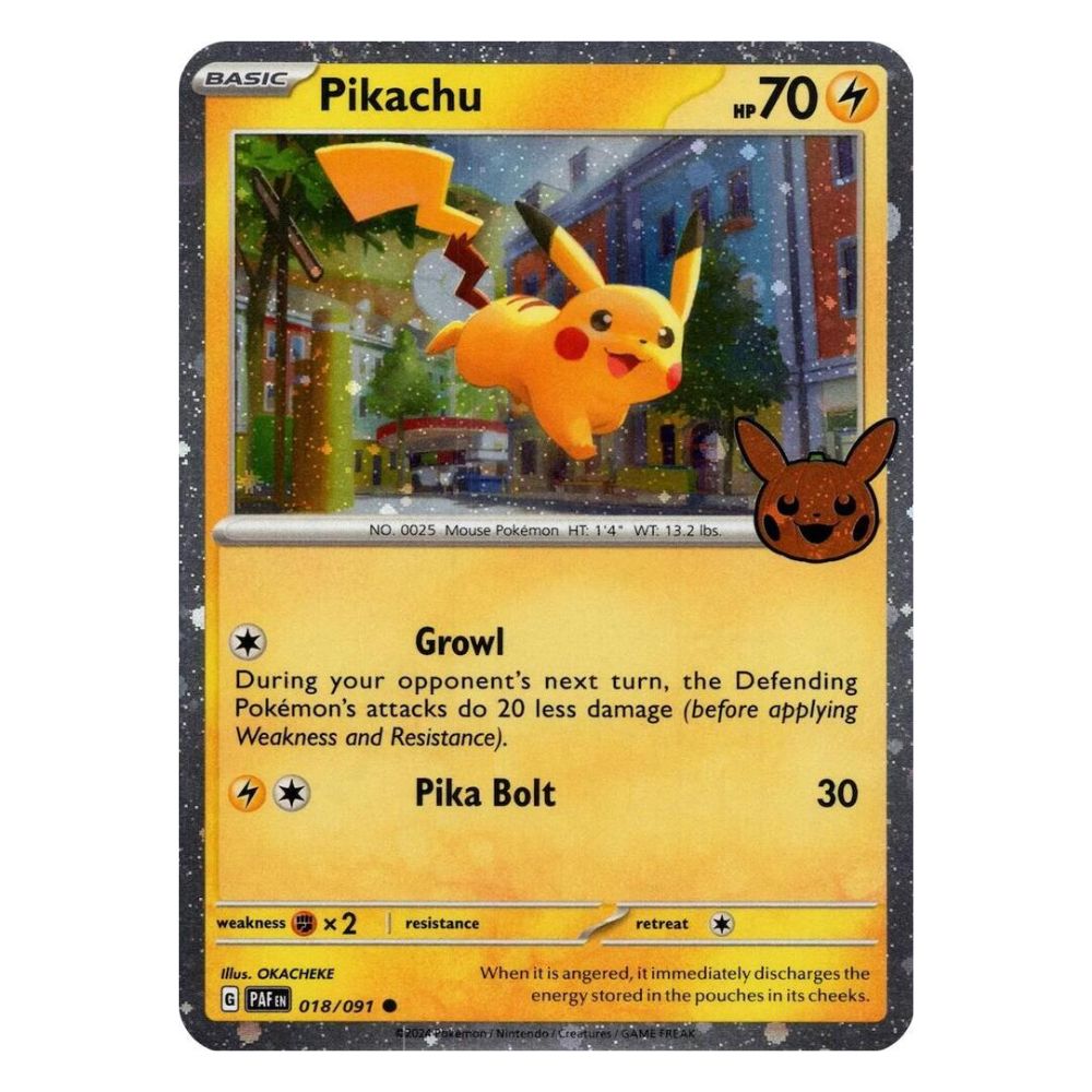 Pikachu - 018/091 - Trick or Trade 2024 Single Holofoil