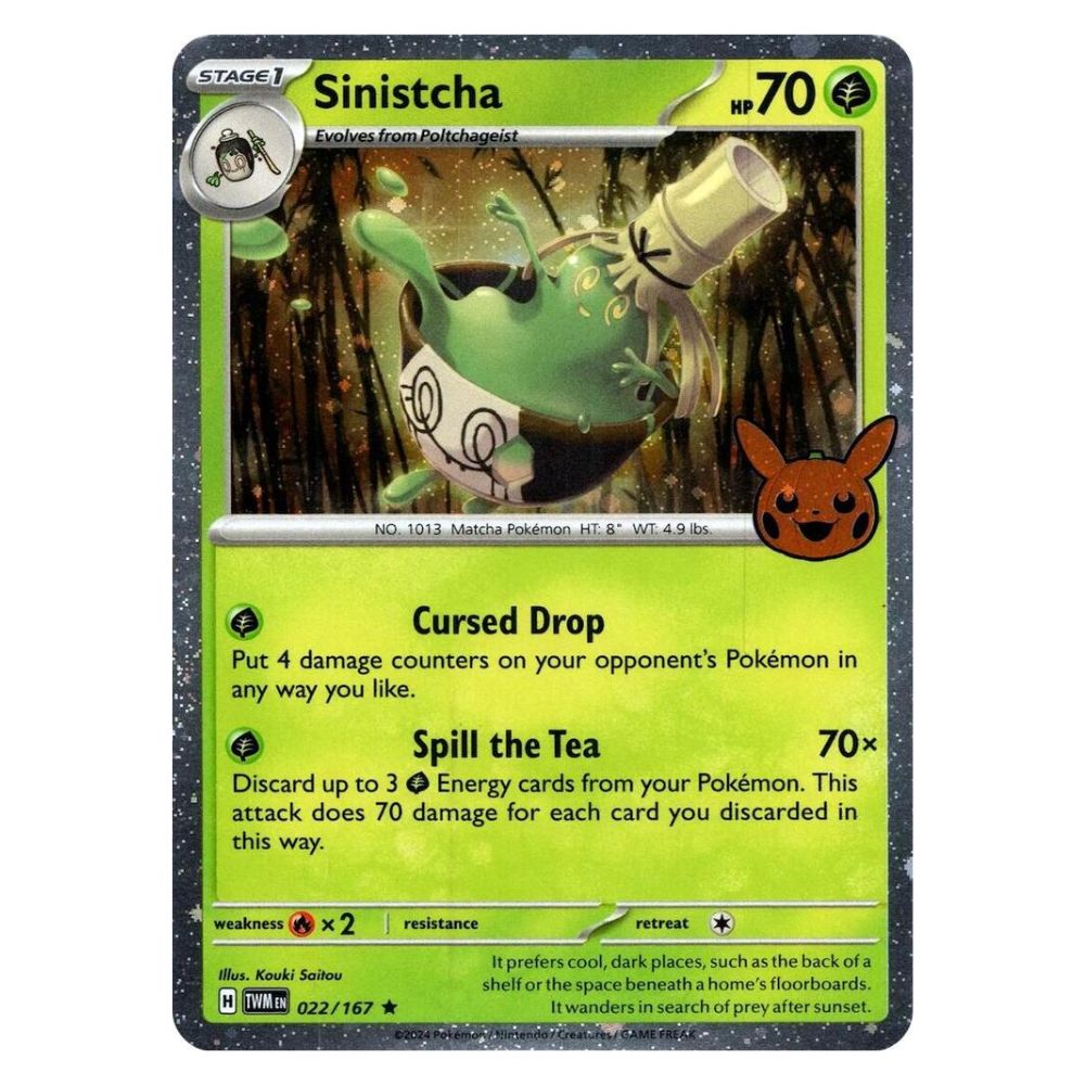 Sinistcha - 022/167 - Trick or Trade 2024 Single Holofoil