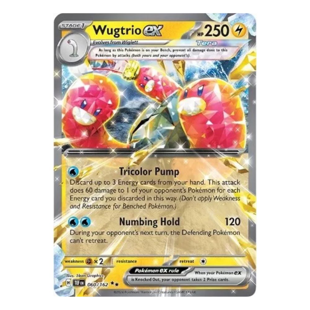 Wugtrio ex - 060/162 - Temporal Forces Single Holofoil