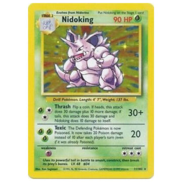 Nidoking - 11/102 - Base Set - Single