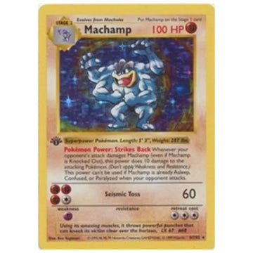 Machamp - 8/102 - Base Set (Shadowless & 1st Edition) - Single