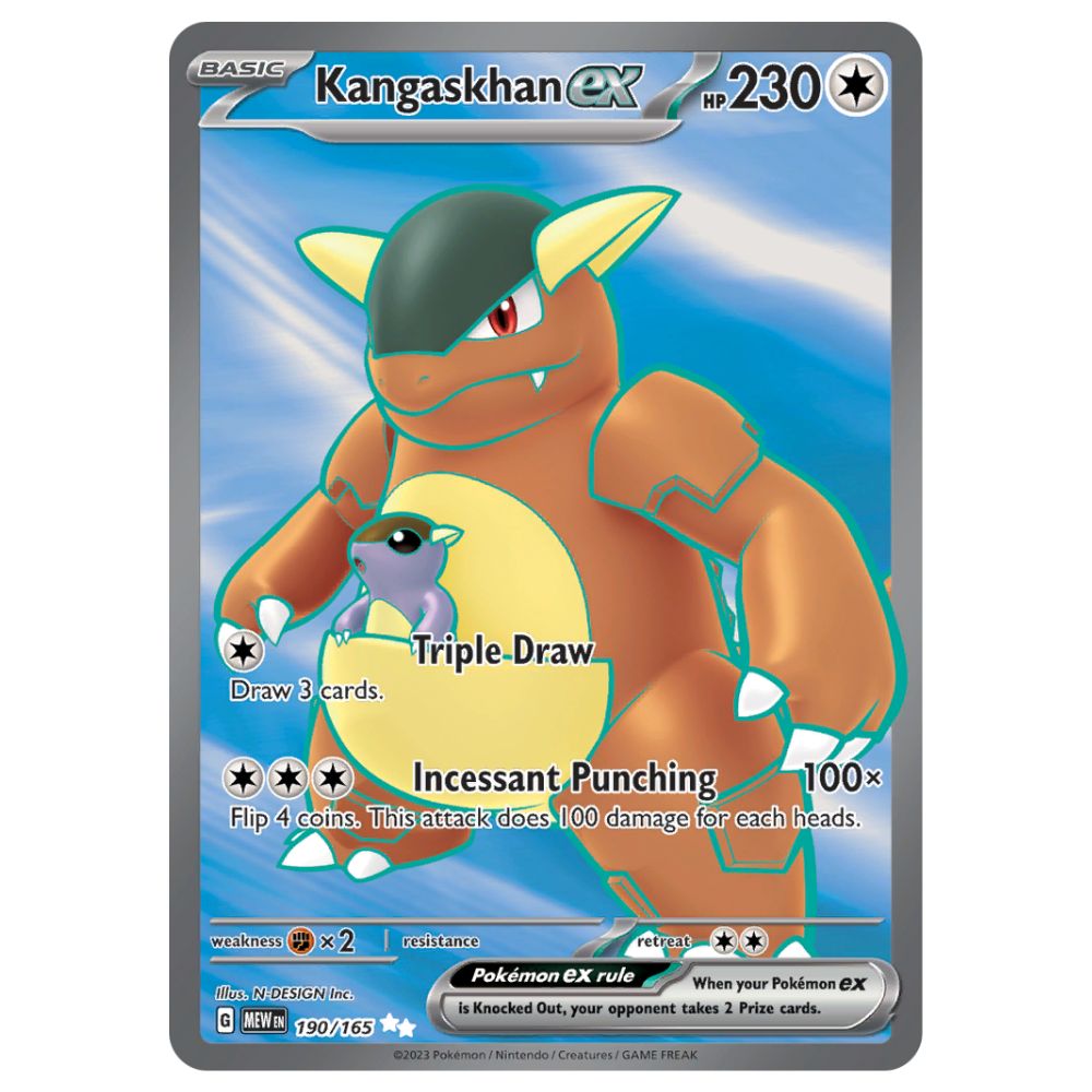 Kangaskhan ex - 190/165 - 151 - Single