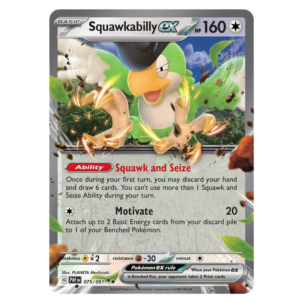 Squawkabilly ex - 075/091 - Paldean Fates Single Holofoil