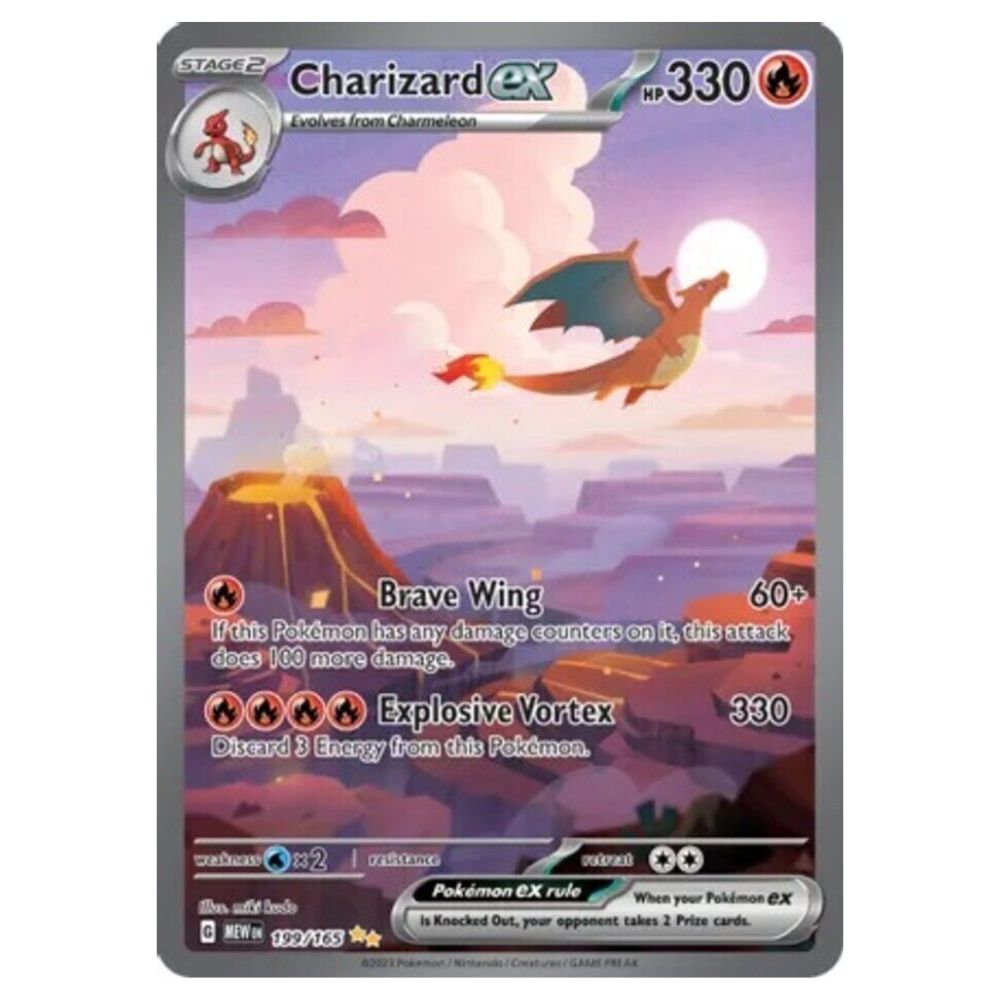 Charizard ex - 199/165 - SV 151 - Single