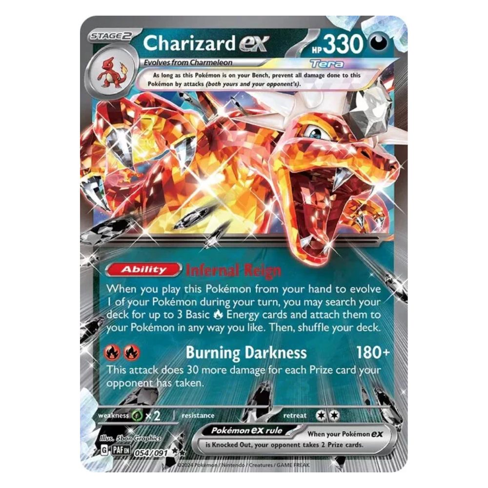 Charizard ex - 054/091 - Paldean Fates Single Holofoil