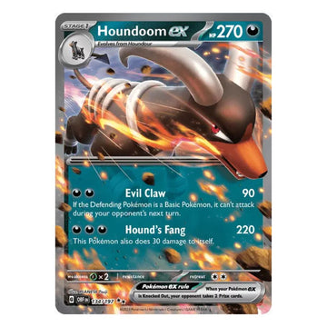 Houndoom ex - 134/197 - Obsidian Flames Single Holofoil