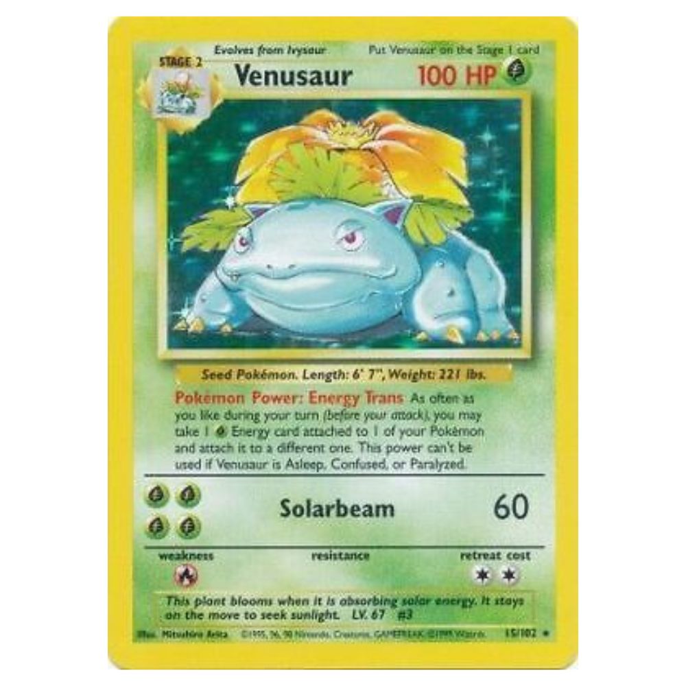 Venusaur - 15/102 - Base Set Unlimited - Single