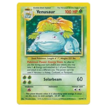 Venusaur - 15/102 - Base Set Unlimited - Single