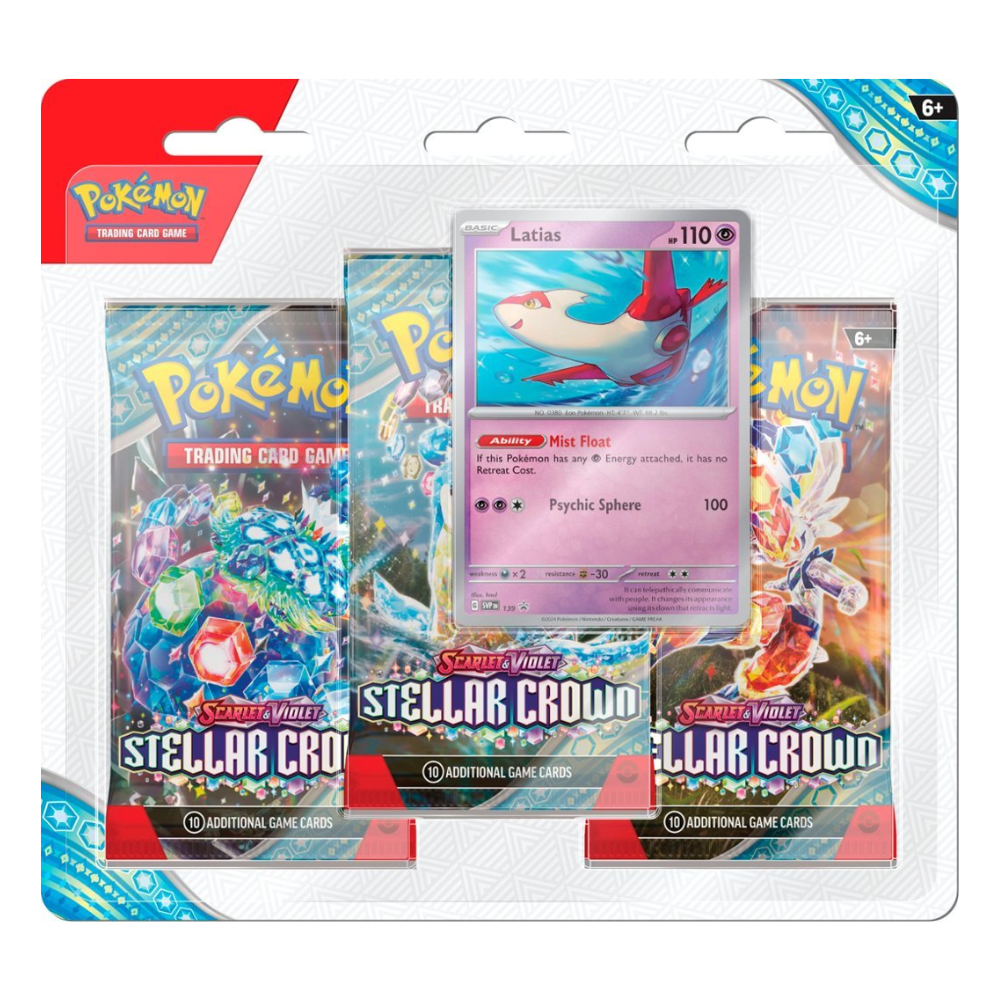 Pokémon Stellar Crown - 3 Pack Blister