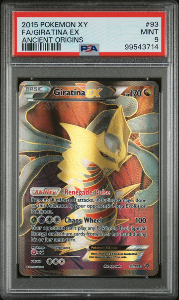 PSA 9 Giratina EX - 93/98 - XY Acient Origins