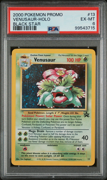 PSA 6 2000 Venusaur - 13 - Black Star Promo